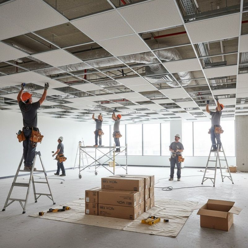 Local Acoustic Ceiling Installation pros at work